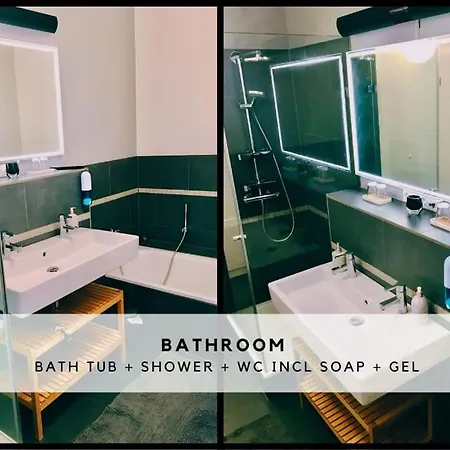 Feriehus Townhouse With Garden, Terrace & Balcony Berlin